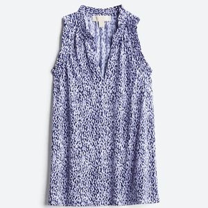 💕🍾Michael Kors Cerrina Ruffle Top Sleeveless Blouse. Host Pick